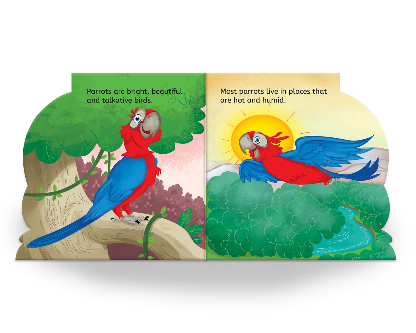 My First Shaped Board Book: Illustrated Parrot