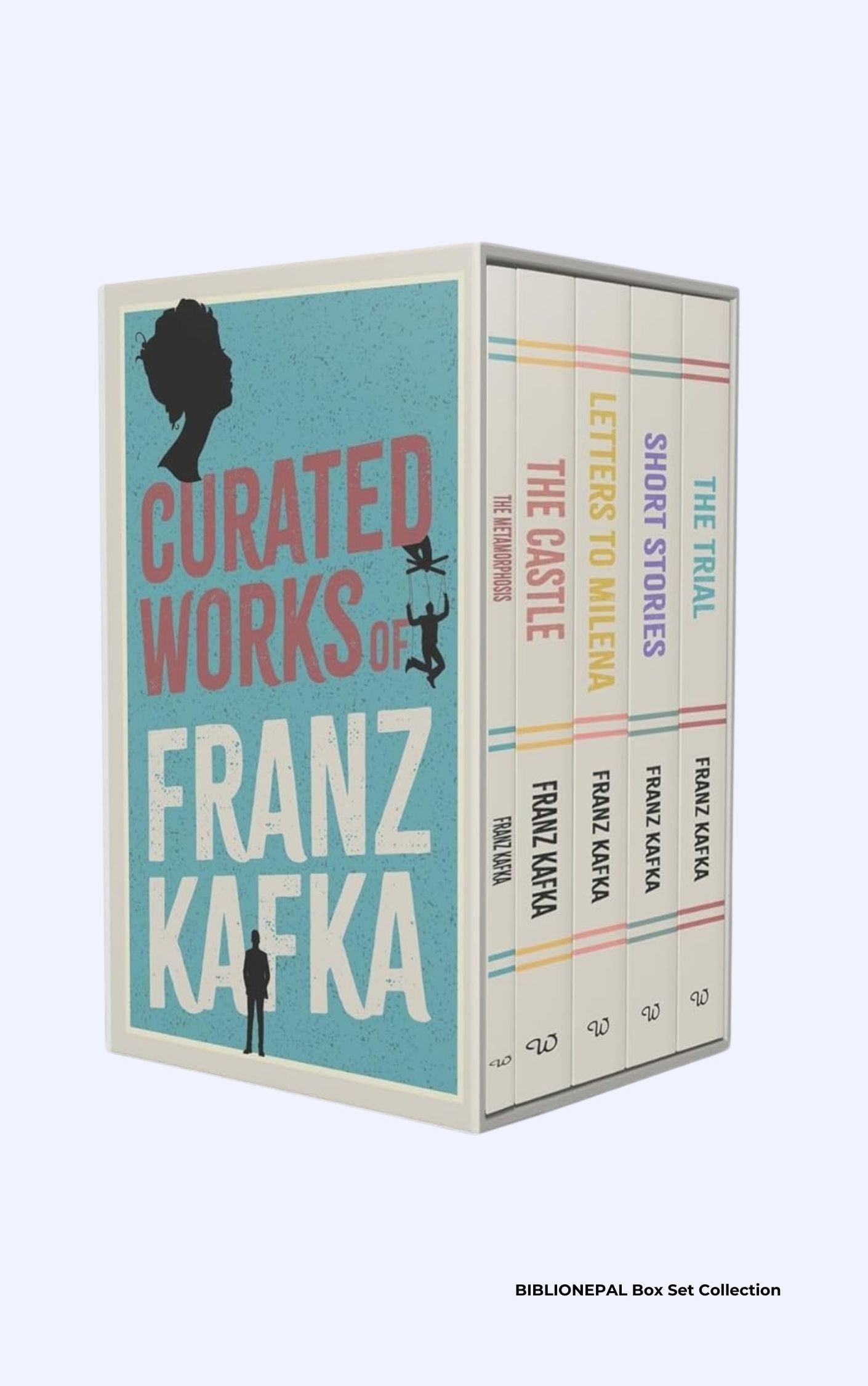 Curated Works of Franz Kafka 5 Books Collection Boxed Set(The Trial, Short Stories, Letters to Millena, The Castle & The Metamorphosis)