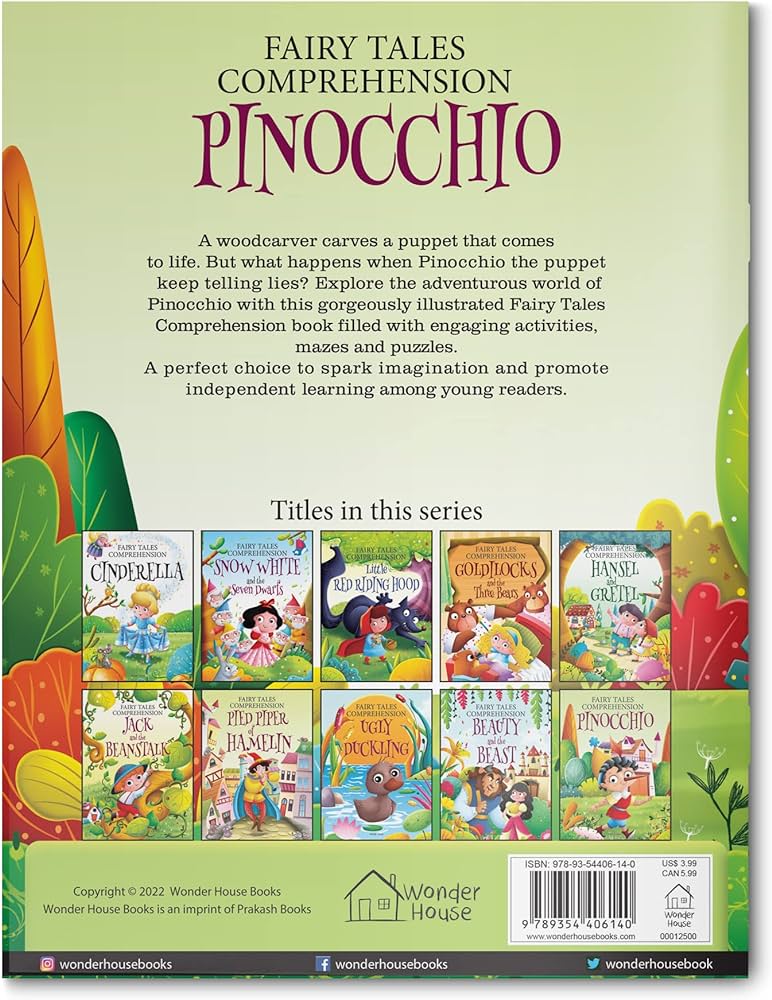 Fairy Tales Comprehension: Pinocchio