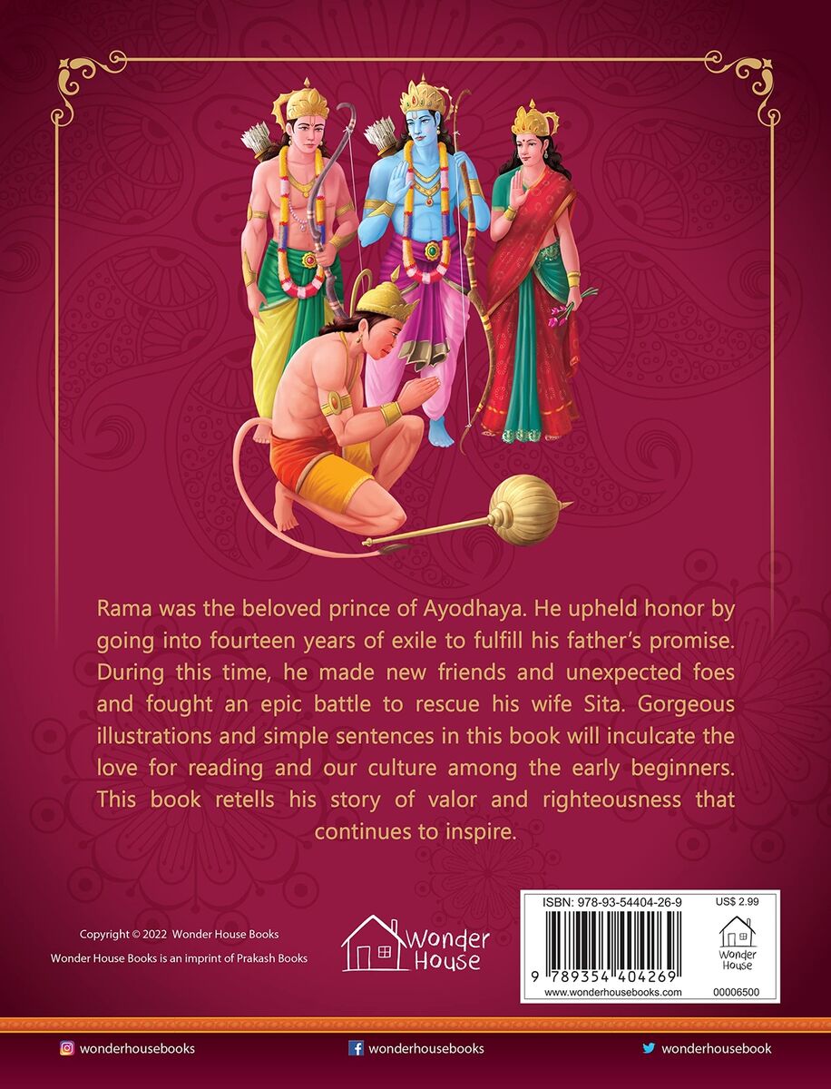 Tales From The Adventures Of Rama by Wonder House Books at  BIBLIONEPAL: Bookstore