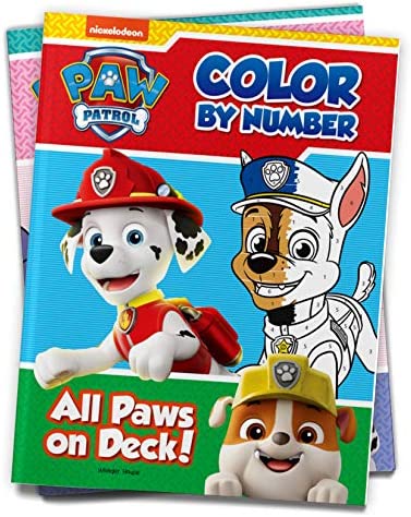 All Paws on Deck: Paw Patrol, Color By Number Activity Book